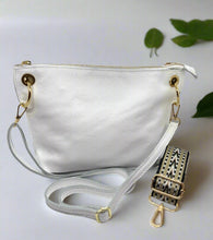 Load image into Gallery viewer, White Italian Leather Crossbody
