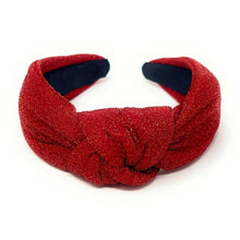 Load image into Gallery viewer, Red Glitter Headband with Knot
