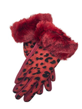 Load image into Gallery viewer, Faux Suede Leopard Print Gloves

