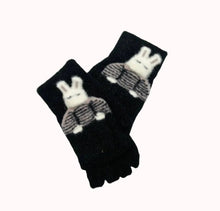 Load image into Gallery viewer, Bunny Fold-over Kids Gloves
