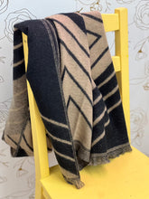 Load image into Gallery viewer, Black and Beige Scarf
