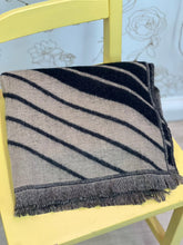Load image into Gallery viewer, Black and Beige Scarf
