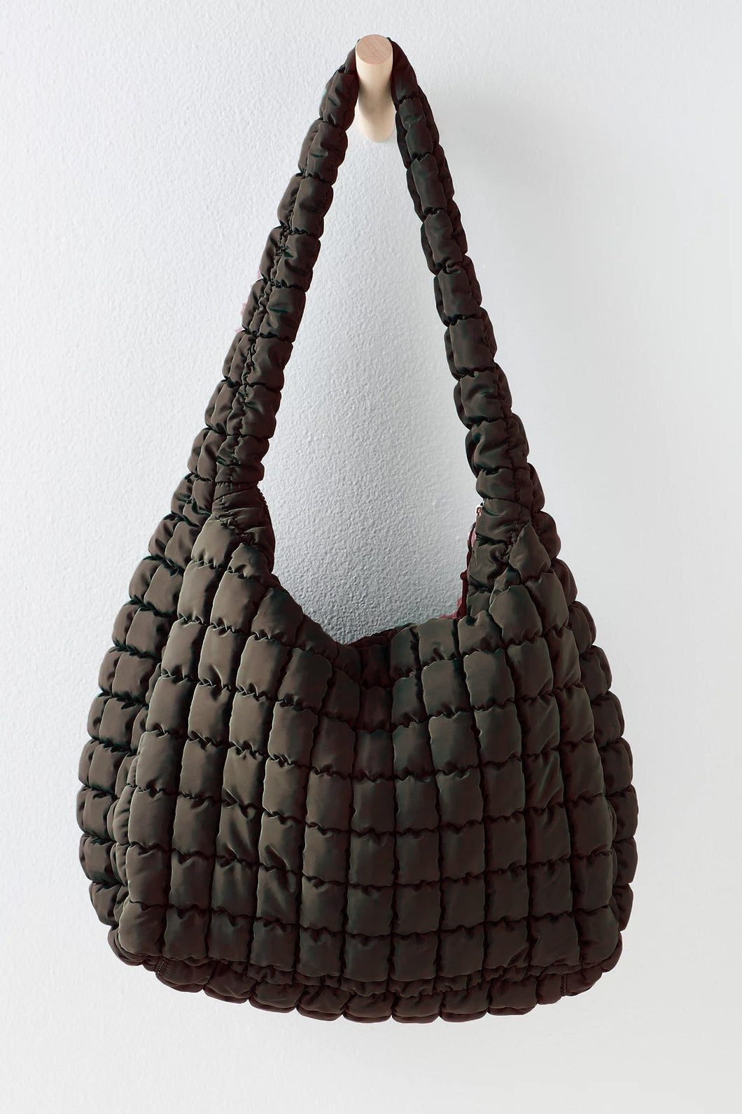 Mushroom Oversized Padded Quilted Tote