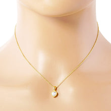 Load image into Gallery viewer, Gold Dipped Heart Stone Pendant Necklace
