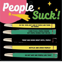 Load image into Gallery viewer, People Suck Pen Set
