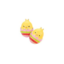 Load image into Gallery viewer, Enamel Easter Egg Chick Stud Earrings
