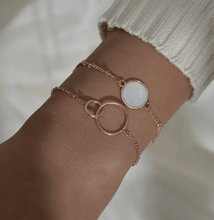 Load image into Gallery viewer, Geometric Double Circle Bracelet
