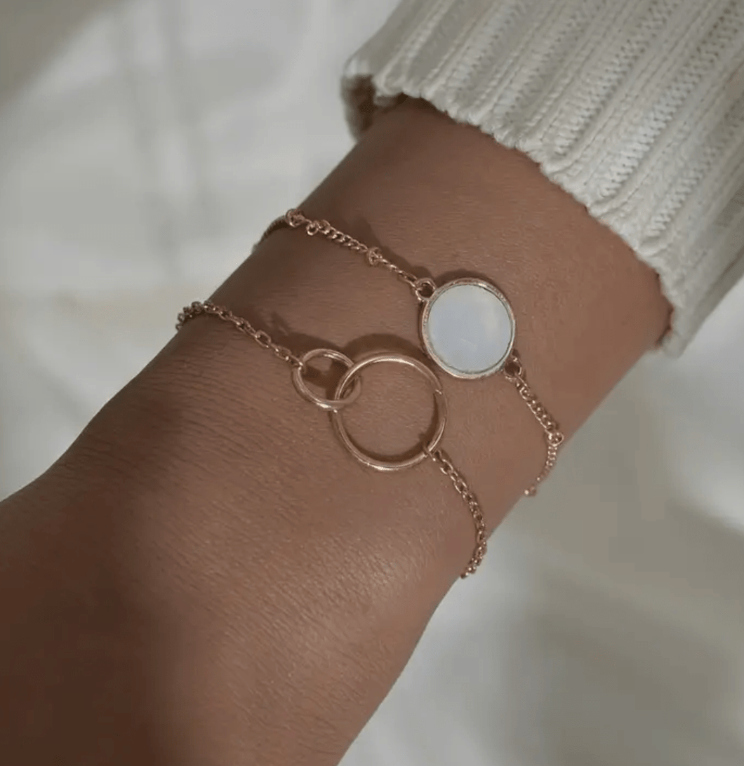 Geometric Double Circle Bracelet