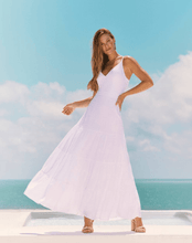 Load image into Gallery viewer, White Spaghetti Strap Eyelet Dress
