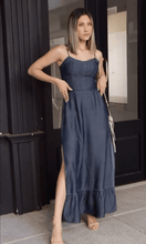 Load image into Gallery viewer, Light Weight Denim Maxi Dress
