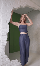Load image into Gallery viewer, Buckle Detail Denim Set
