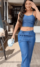 Load image into Gallery viewer, Waist Tie Denim Set
