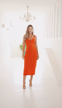 Load image into Gallery viewer, Orange Straps Dress
