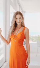 Load image into Gallery viewer, Orange Straps Dress
