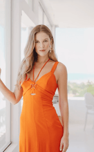 Load image into Gallery viewer, Orange Straps Dress
