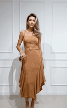Load image into Gallery viewer, Brown Dress with Belt
