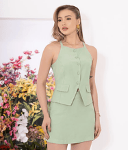 Load image into Gallery viewer, Green Large Button up Top

