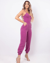 Load image into Gallery viewer, Purple Denim Jumpsuit
