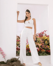 Load image into Gallery viewer, One Shoulder Pant White Set
