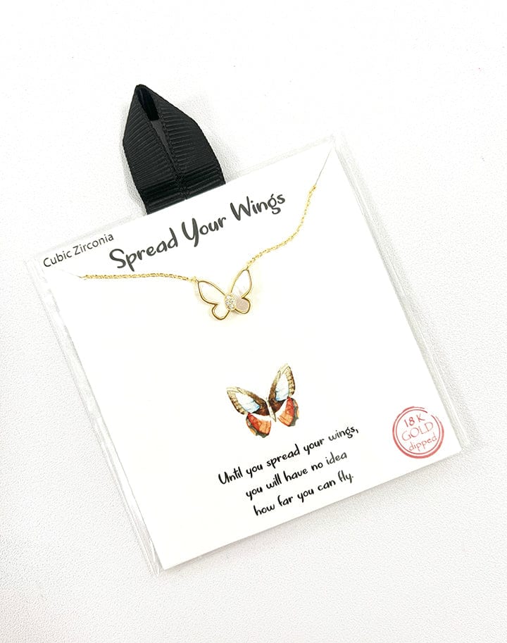 Spread Your Wings Message Necklace