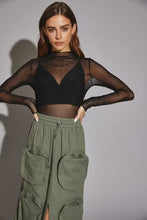 Load image into Gallery viewer, Black Mesh Bodysuit
