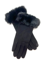 Load image into Gallery viewer, Faux Fur Trim Gloves
