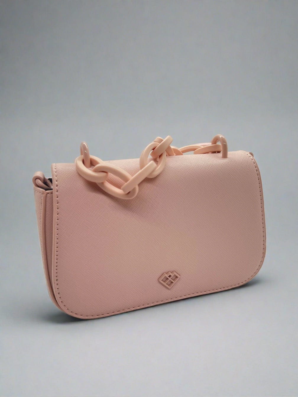Resin Handle Blush Handbag