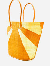 Load image into Gallery viewer, Sunburst Straw Tote Bag

