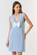 Load image into Gallery viewer, Front Bow Detail Sleeveless Sweater Mini Dress
