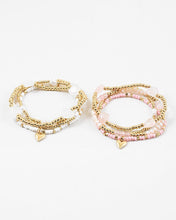 Load image into Gallery viewer, Heart Beaded Stretch Multi Layered Bracelets
