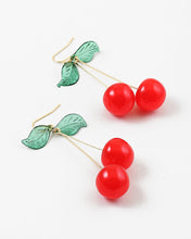 Load image into Gallery viewer, Dangling Cherries Earrings
