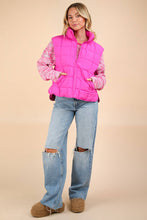 Load image into Gallery viewer, Bright Pink Puffer Padded Vest

