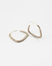 Load image into Gallery viewer, Uneven Gold Hoop Earrings
