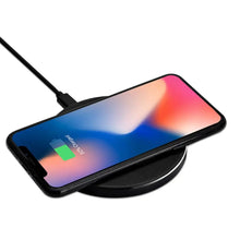 Load image into Gallery viewer, Black Leather Wireless Charging Pad
