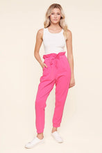 Load image into Gallery viewer, Anything Goes French Terry Knit Paperbag Joggers
