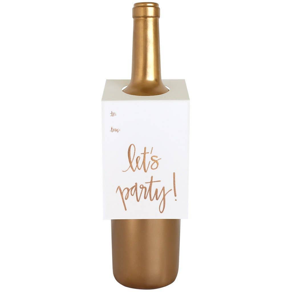 Let's Party Script Wine & Spirit Tag