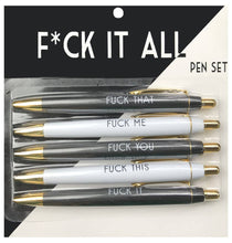 Load image into Gallery viewer, Fuck It All Pen Set
