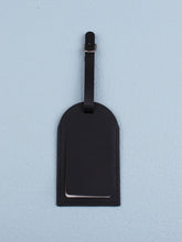 Load image into Gallery viewer, Black adventure begins luggage tag
