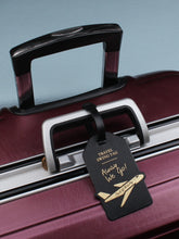 Load image into Gallery viewer, Black away we go luggage tag
