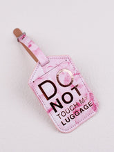 Load image into Gallery viewer, Pink marble do not touch luggage tag

