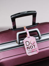 Load image into Gallery viewer, Pink marble do not touch luggage tag
