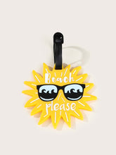 Load image into Gallery viewer, Yellow sun beach Please luggage tag
