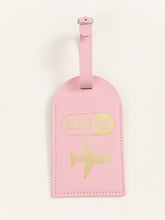 Load image into Gallery viewer, Pink airplane mode luggage tag
