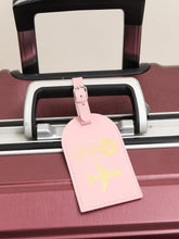 Load image into Gallery viewer, Pink airplane mode luggage tag
