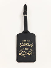 Load image into Gallery viewer, Black life is a journey luggage tag
