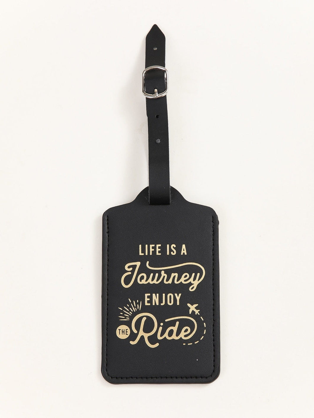 Black life is a journey luggage tag