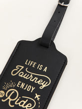 Load image into Gallery viewer, Black life is a journey luggage tag
