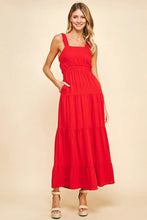 Load image into Gallery viewer, Sleeveless Tiered Maxi Dress
