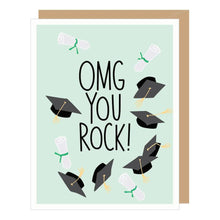 Load image into Gallery viewer, OMG You Rock Graduation Card

