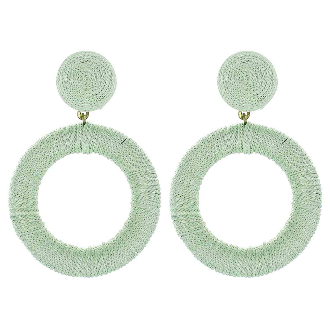 Silk Hoop Earring